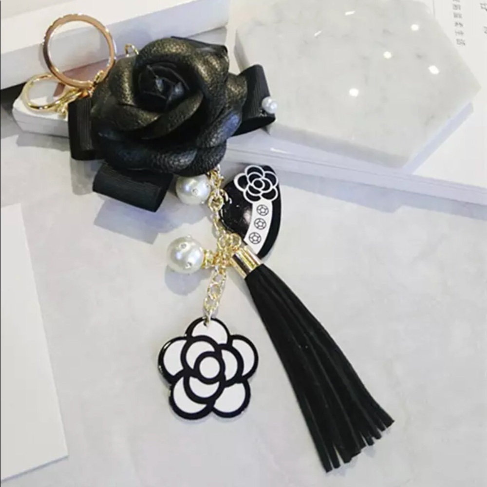 Flower Bag Charm Key Chain
